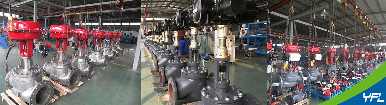 cage guided globe control valves