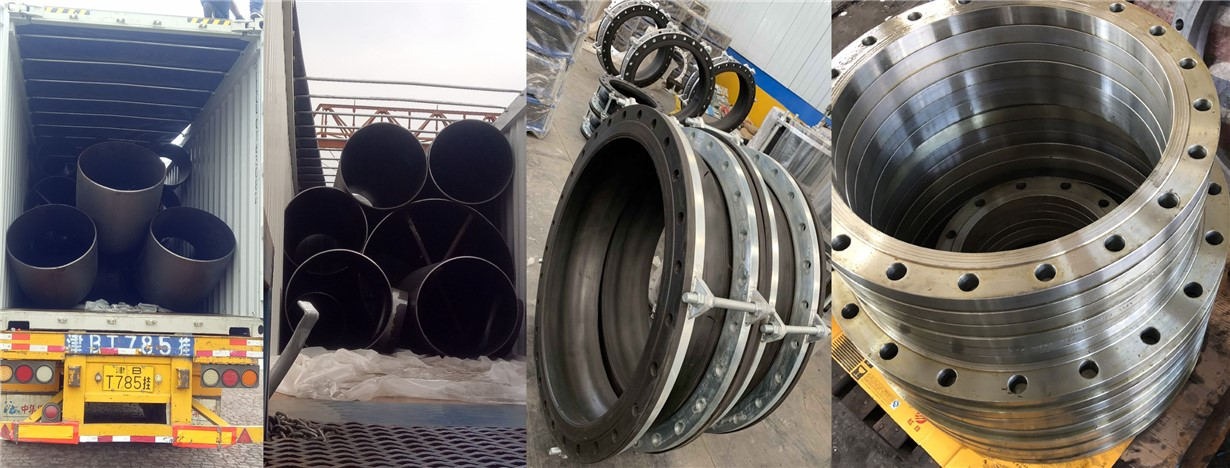 pipe, elbow, tee, expansion joints, flanges