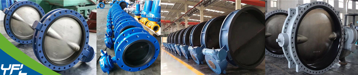 Large size rubber lined butterfly valves for seawater desalination 