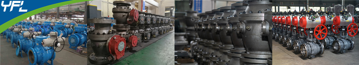 Electric cast steel trunnion mounted ball valves