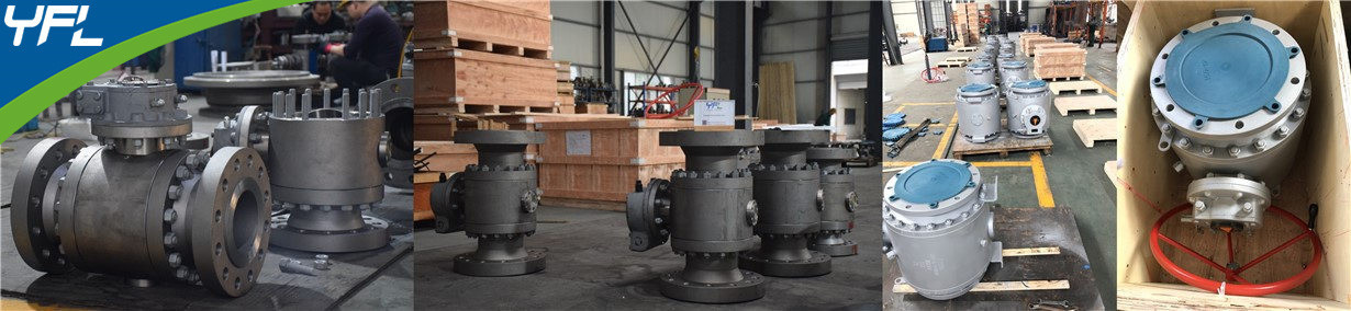 LF2 Trunnion mounted ball valves production