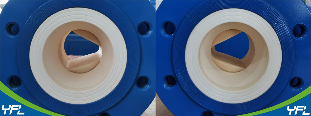 YFL Abrasion and corrosion resistant ceramic v-port ball valves