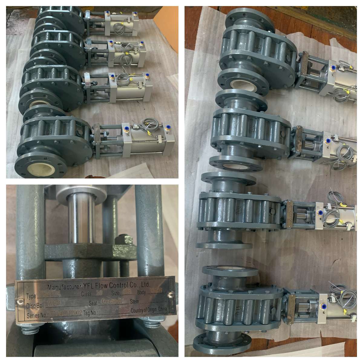 ceramic double disc gate valves for power plants