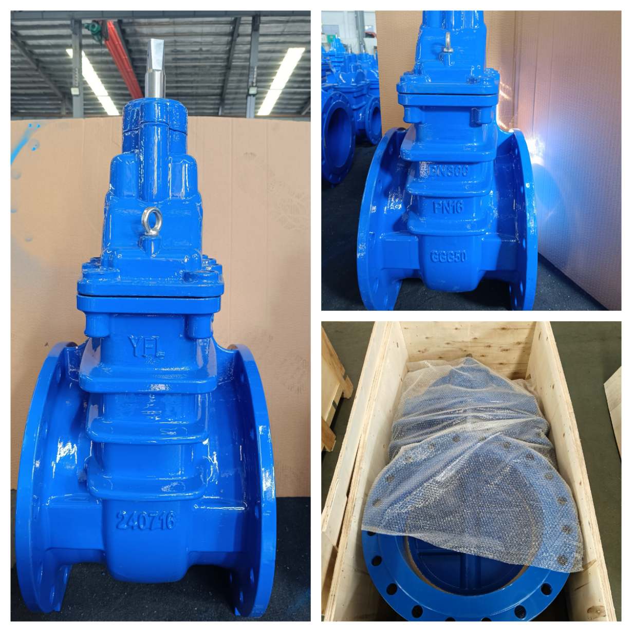 GGG50 Metal seated sluice gate valves 